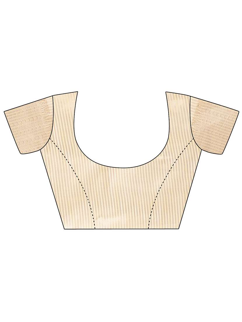 women solid with bordered saree with blouse - 21969141 -  Standard Image - 3