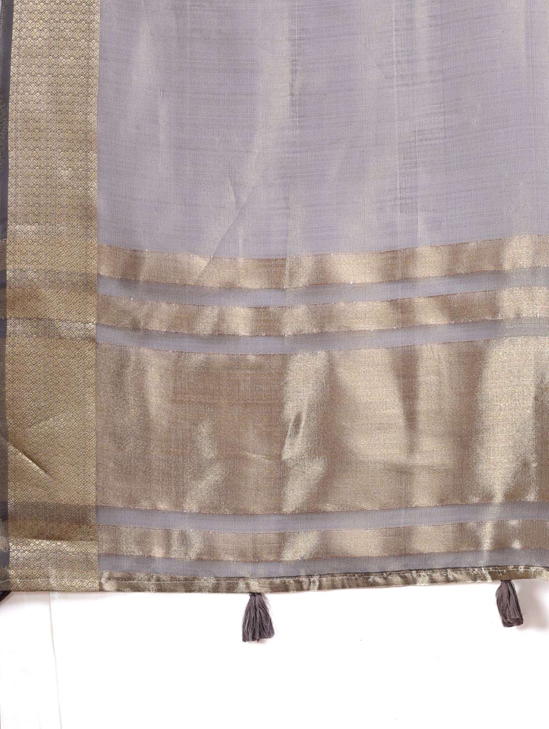 women solid with bordered saree with blouse - 21969149 -  Standard Image - 5