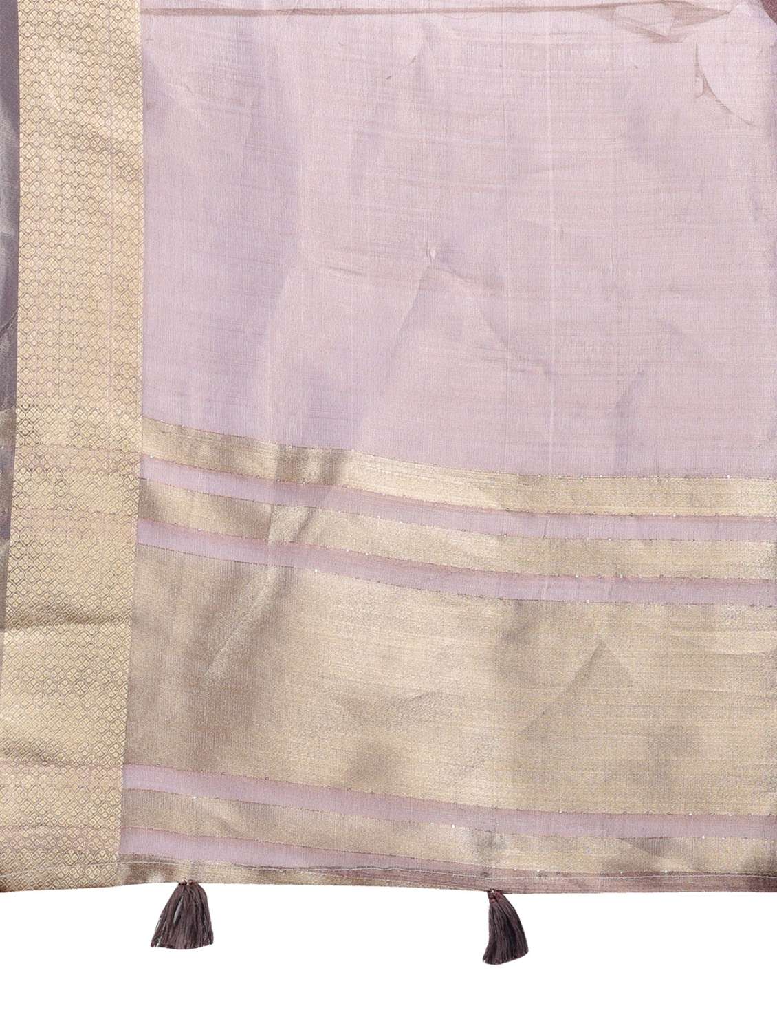 women solid with bordered saree with blouse - 21969153 - Standard Image - 5