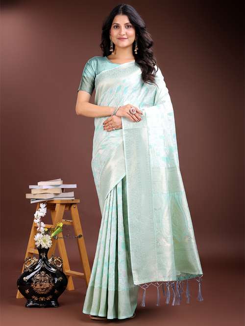 women self design banarasi saree with blouse - 21969191 - Standard Image - 0