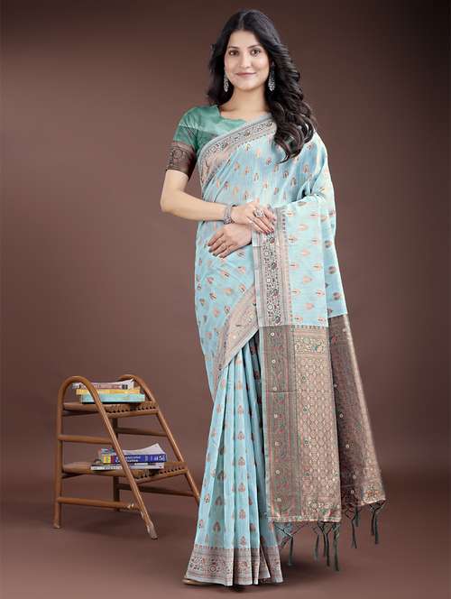 women self design bordered saree with blouse - 21969197 -  Standard Image - 0