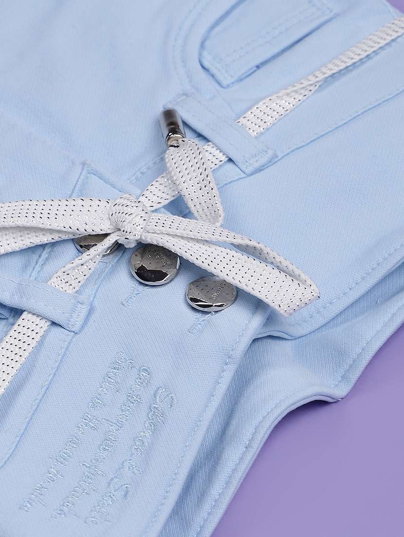 kids solid mid rise regular fit shorts - 21969289 - Standard Image - 3