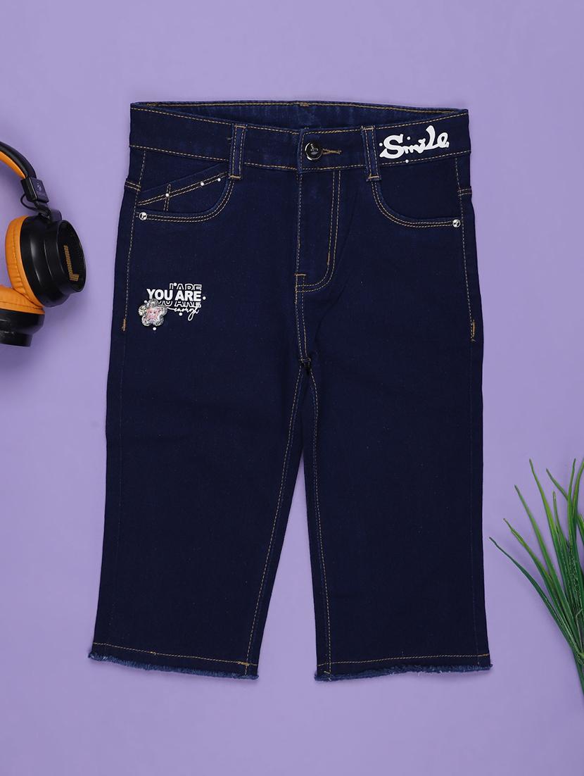girls printed mid rise straight jeans - 21969510 -  Zoom Image - 0