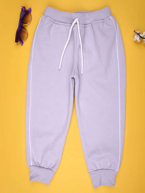 girls solid mid rise jogger - 21969516 -  Standard Image - 0