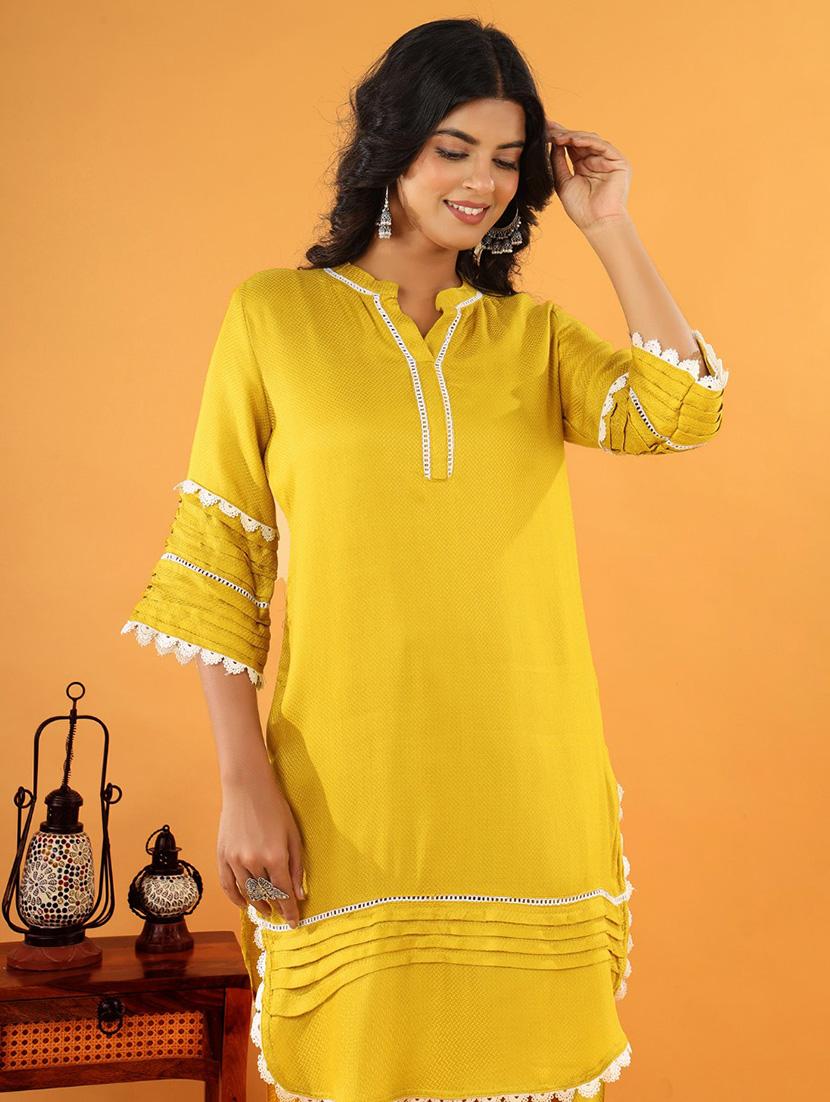 women three quarter sleeve ethnic co-ord set - 21969761 - Standard Image - 3