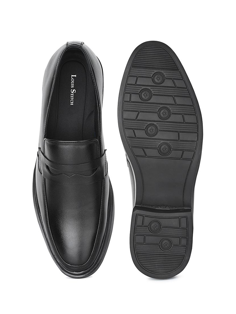 men's black formal slip on loafer - 21969801 - Standard Image - 3