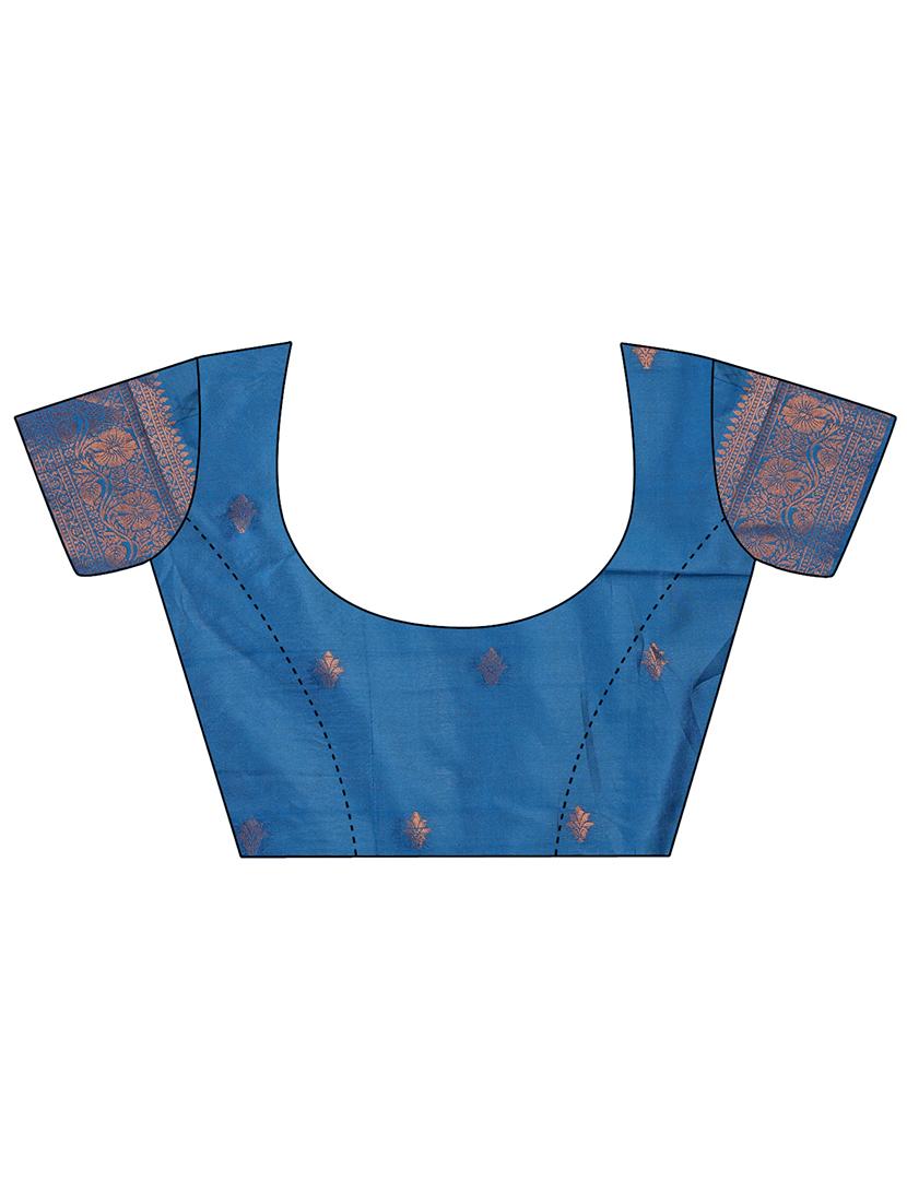 women self design banarasi saree with blouse - 21969839 - Standard Image - 5