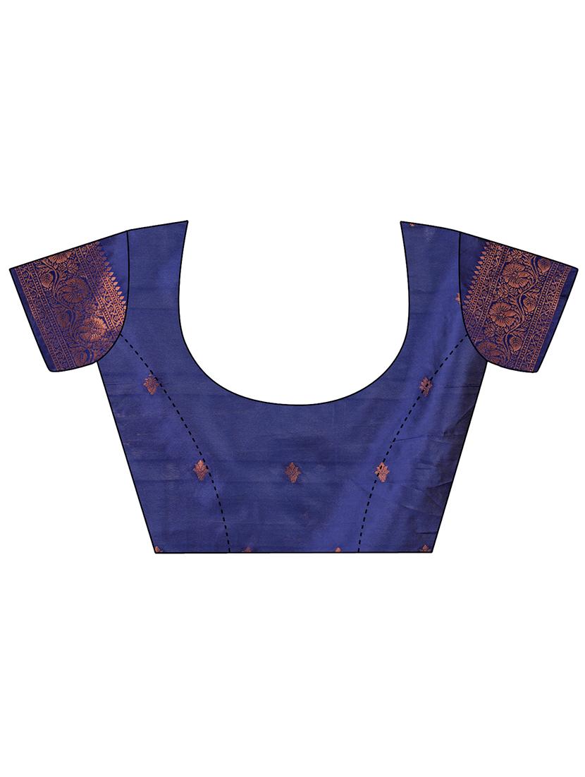women self design banarasi saree with blouse - 21969840 - Standard Image - 5