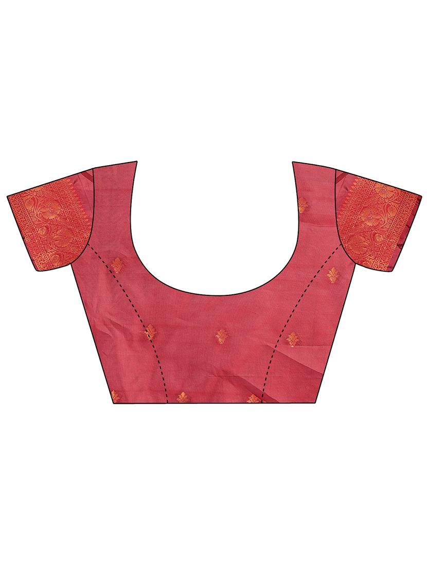 women self design banarasi saree with blouse - 21969844 - Standard Image - 5