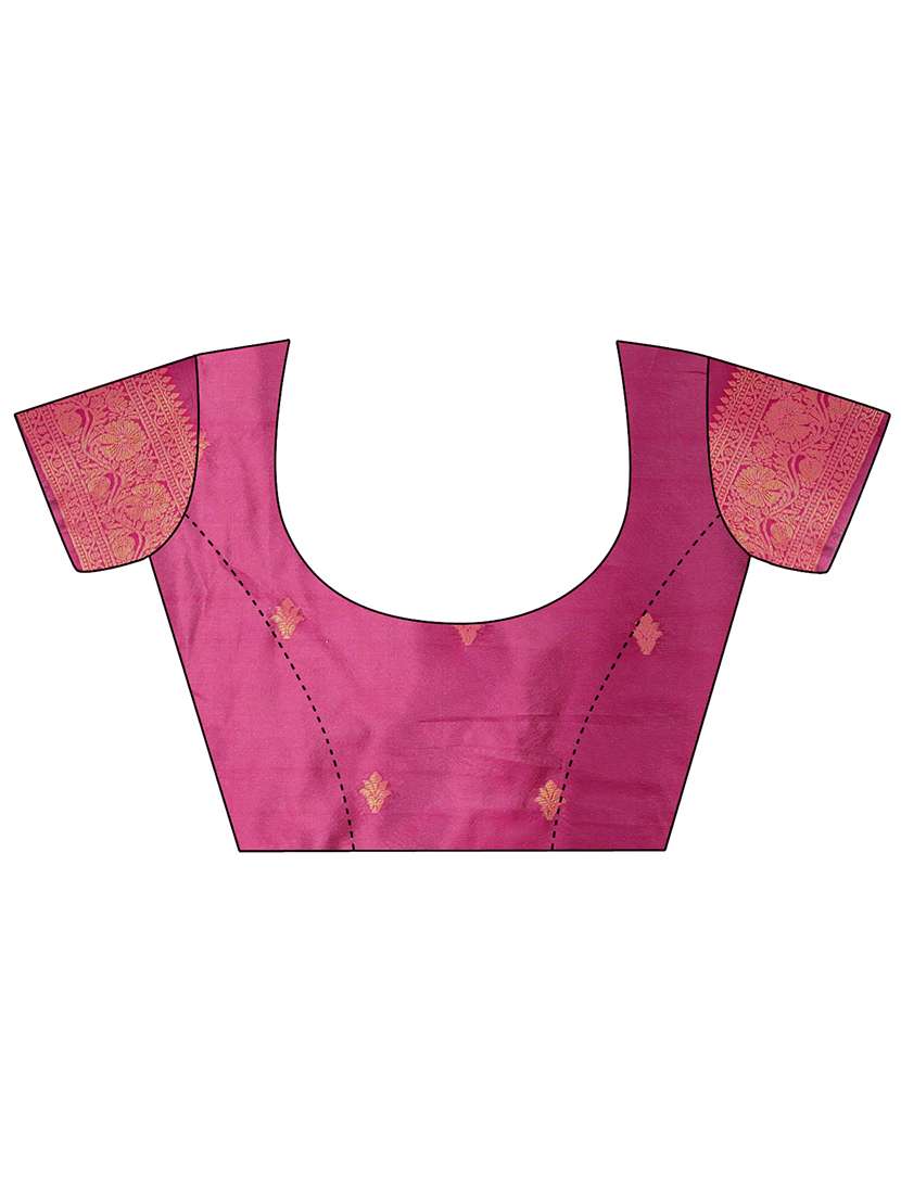 women self design banarasi saree with blouse - 21969846 -  Standard Image - 5