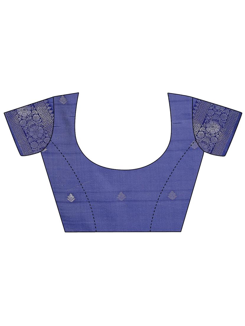 women self design banarasi saree with blouse - 21969849 - Standard Image - 5