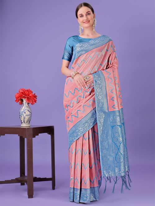 women self design banarasi saree with blouse - 21969854 - Standard Image - 0