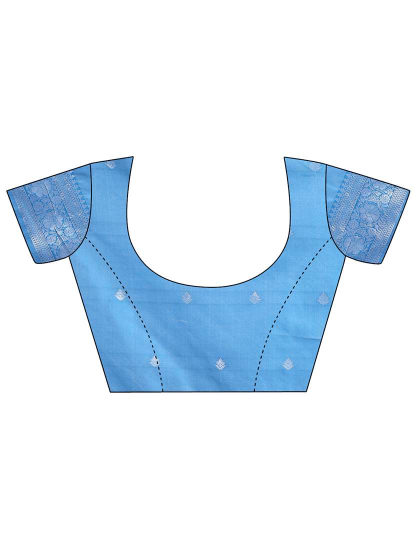 women self design banarasi saree with blouse - 21969854 - Standard Image - 5