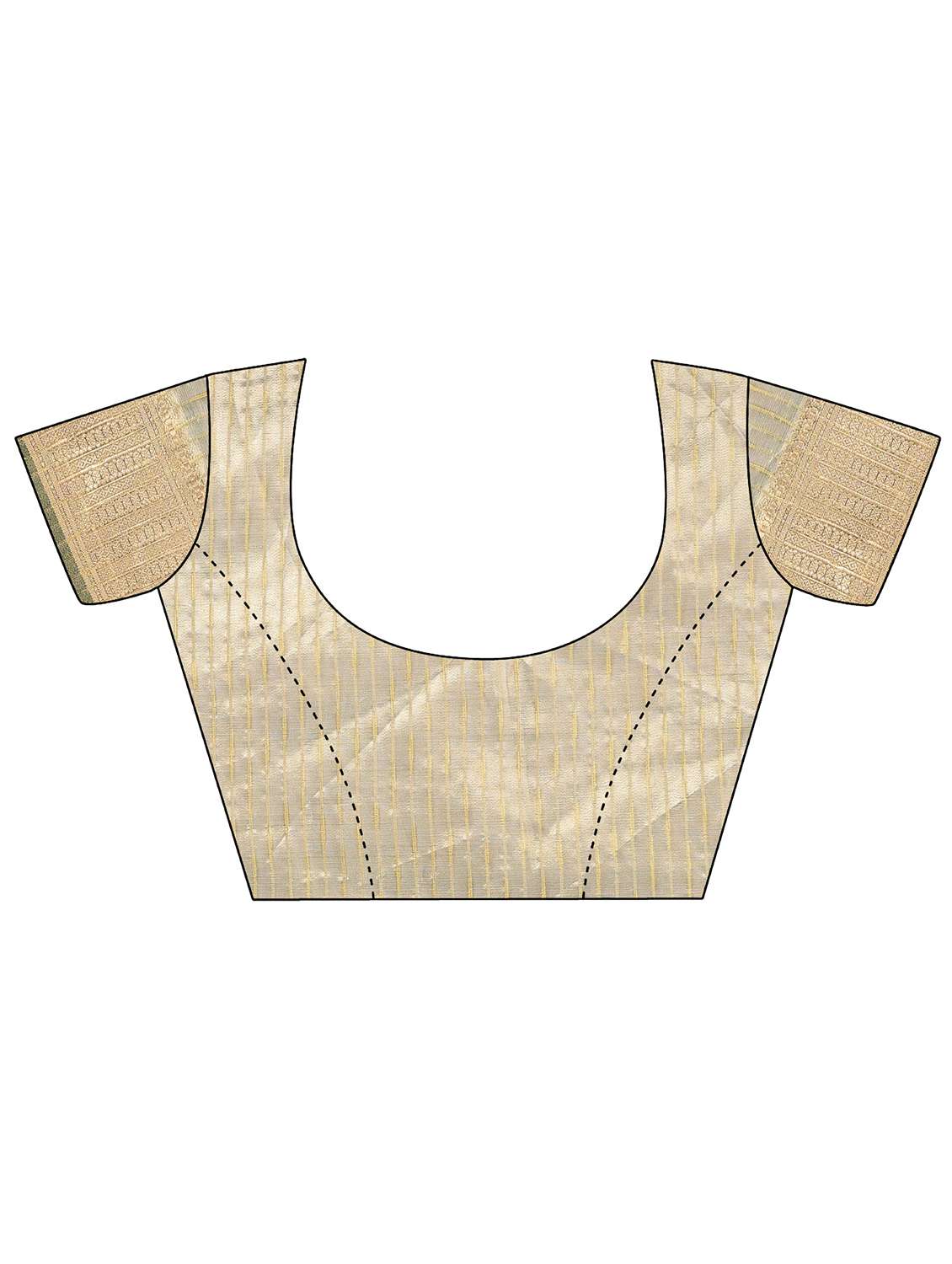 women solid with bordered saree with blouse - 21969866 - Standard Image - 5