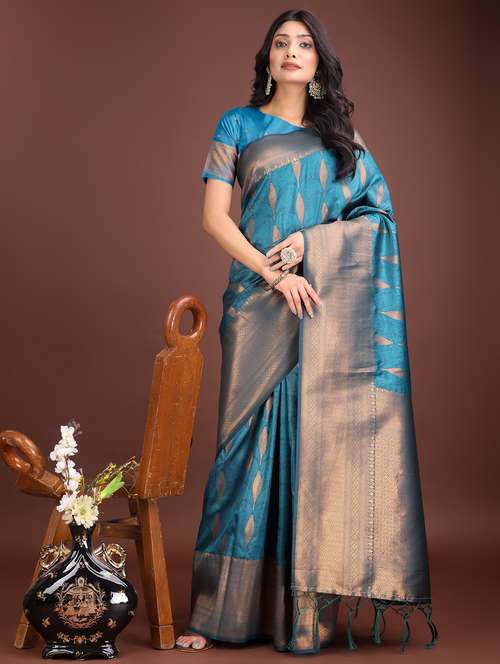 women self design banarasi saree with blouse - 21969908 - Standard Image - 0