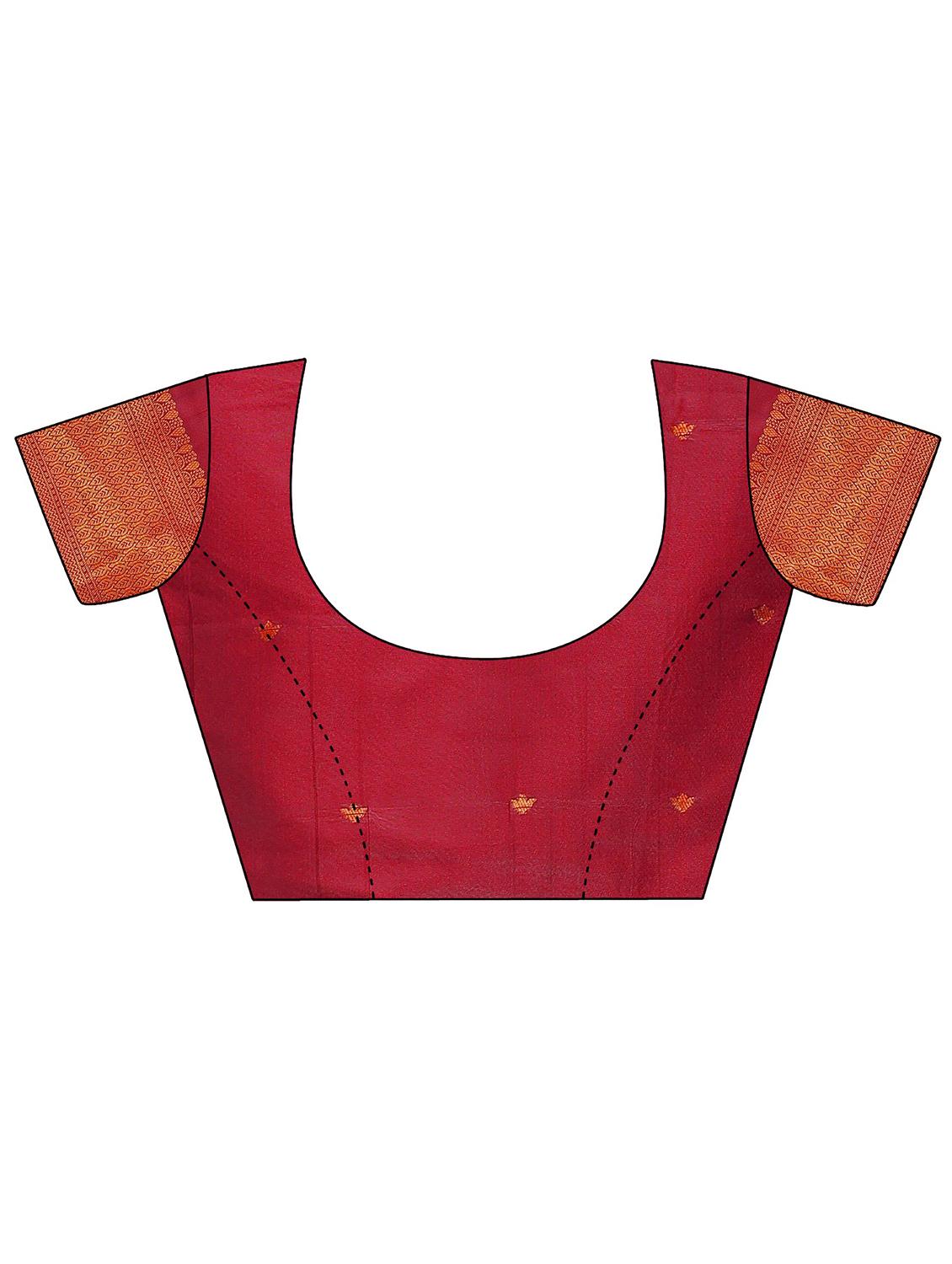women self design banarasi saree with blouse - 21969910 - Standard Image - 5