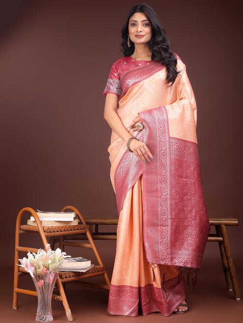 women self design bordered saree with blouse - 21969917 -  Standard Image - 0
