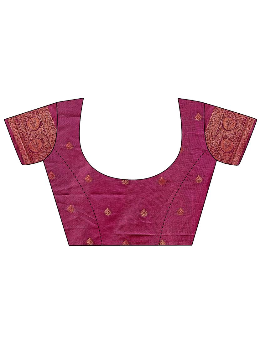 women self design banarasi saree with blouse - 21969935 - Standard Image - 5