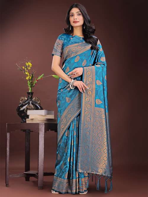 women self design banarasi saree with blouse - 21969936 - Standard Image - 0