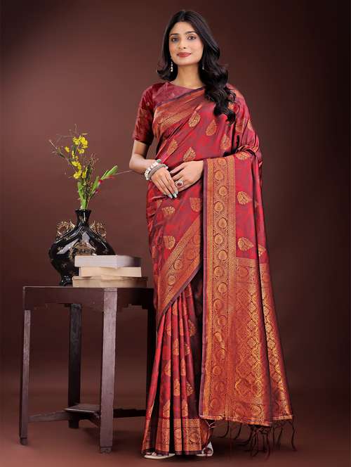 women self design banarasi saree with blouse - 21969937 -  Standard Image - 0