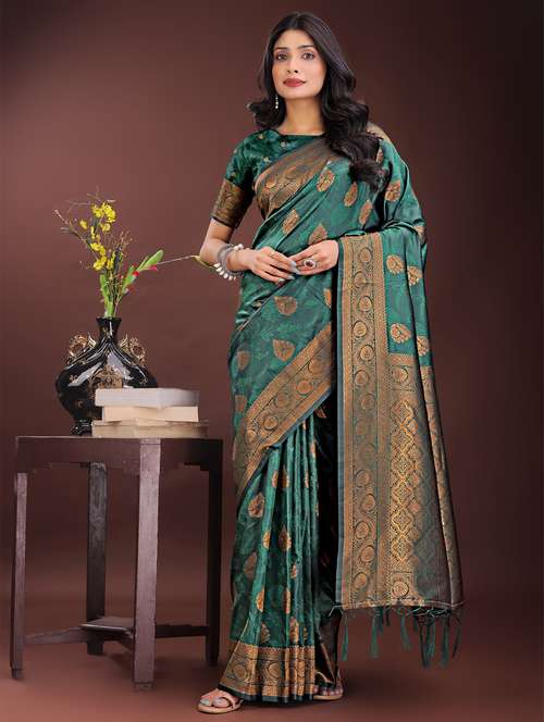 women self design banarasi saree with blouse - 21969939 -  Standard Image - 0