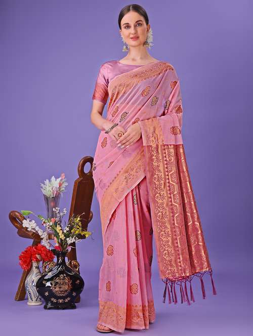 women self design bordered saree with blouse - 21969940 -  Standard Image - 0