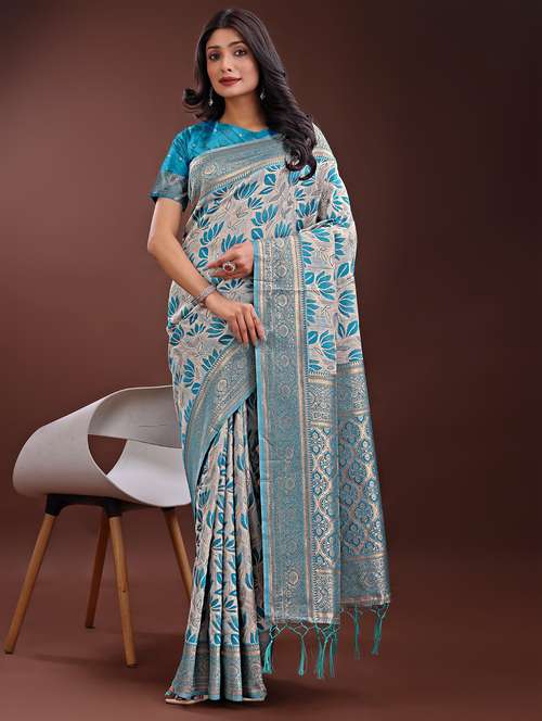 women self design bordered saree with blouse - 21969946 -  Standard Image - 0