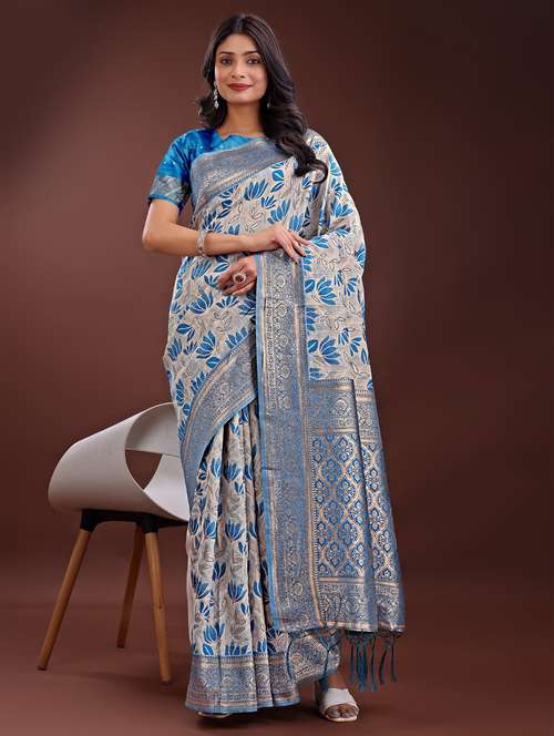 women self design bordered saree with blouse - 21969949 -  Standard Image - 0