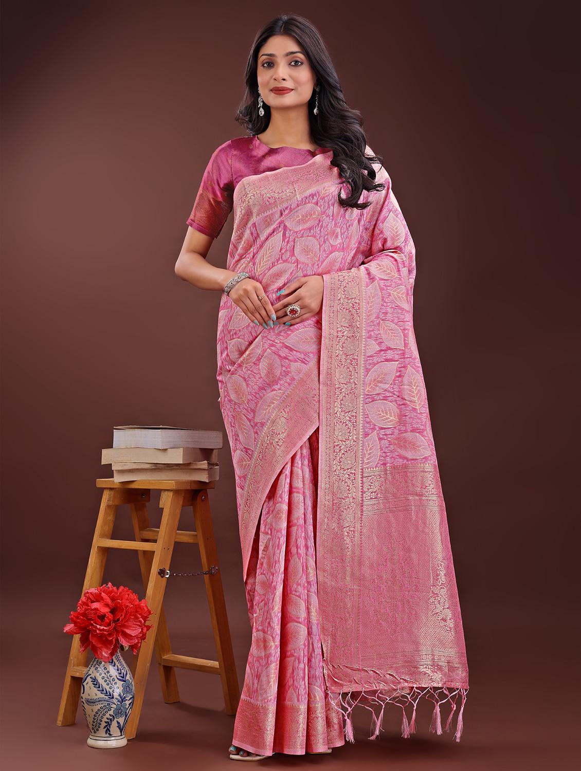 women self design banarasi saree with blouse - 21969955 -  Zoom Image - 0