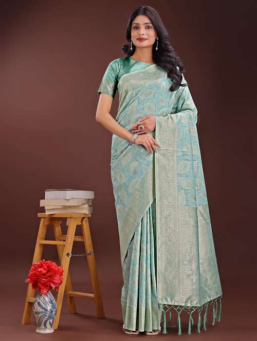 women self design banarasi saree with blouse - 21969956 -  Standard Image - 0