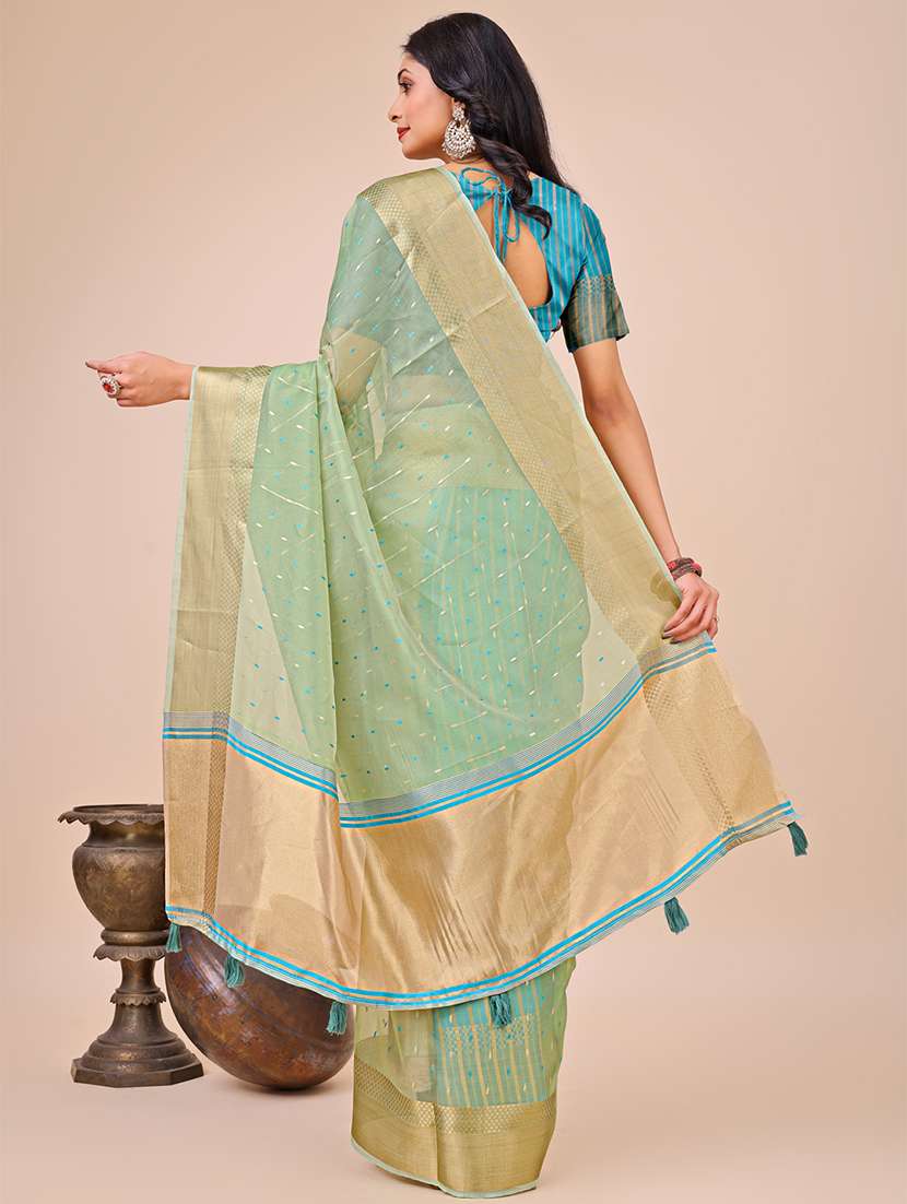 women self design bordered saree with blouse - 21970014 -  Standard Image - 3