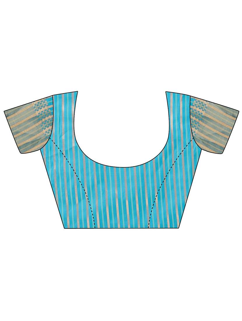 women self design bordered saree with blouse - 21970014 -  Standard Image - 5