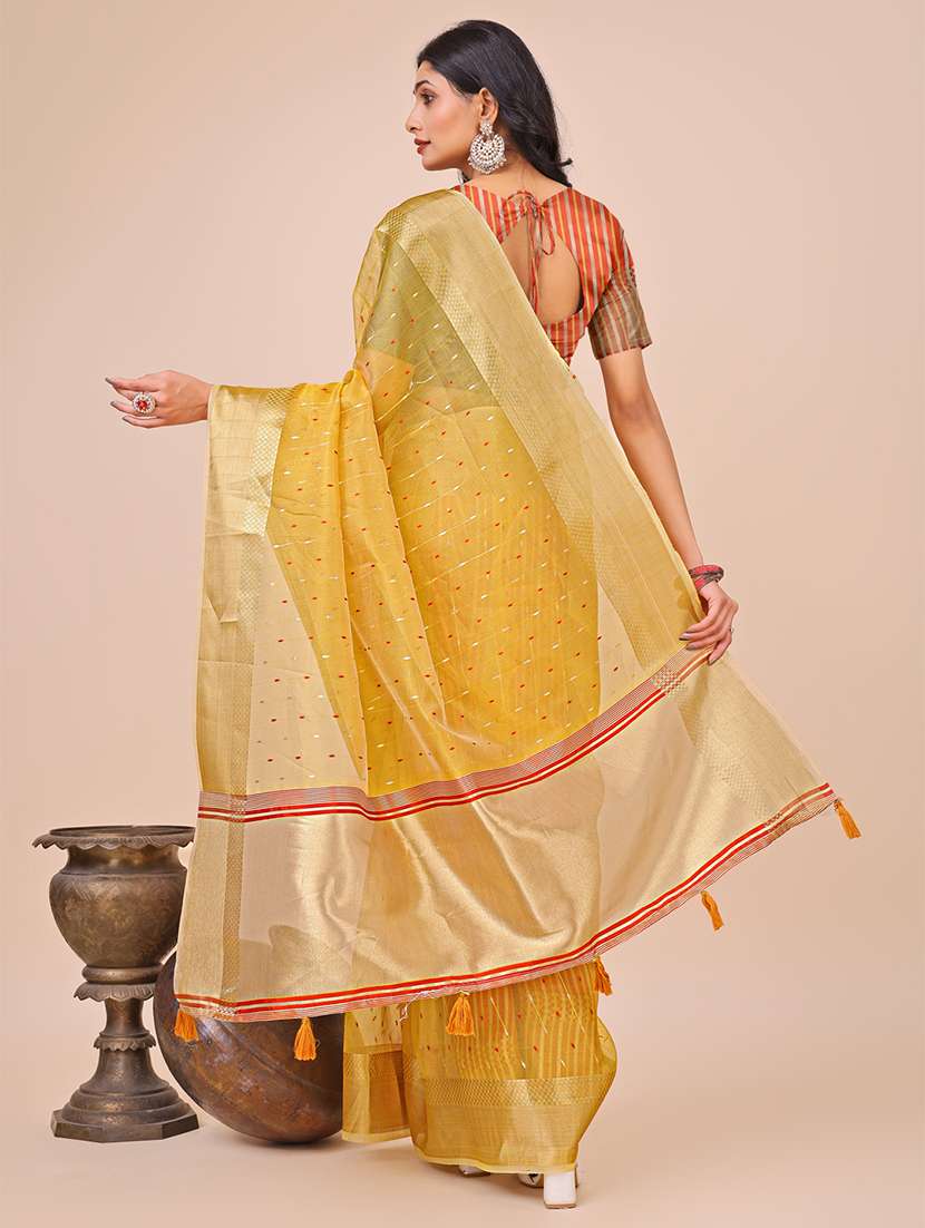 women self design bordered saree with blouse - 21970015 -  Standard Image - 3