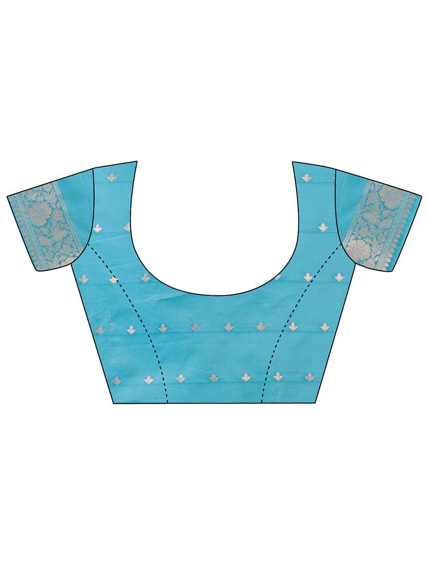 women self design bordered saree with blouse - 21970018 -  Standard Image - 5