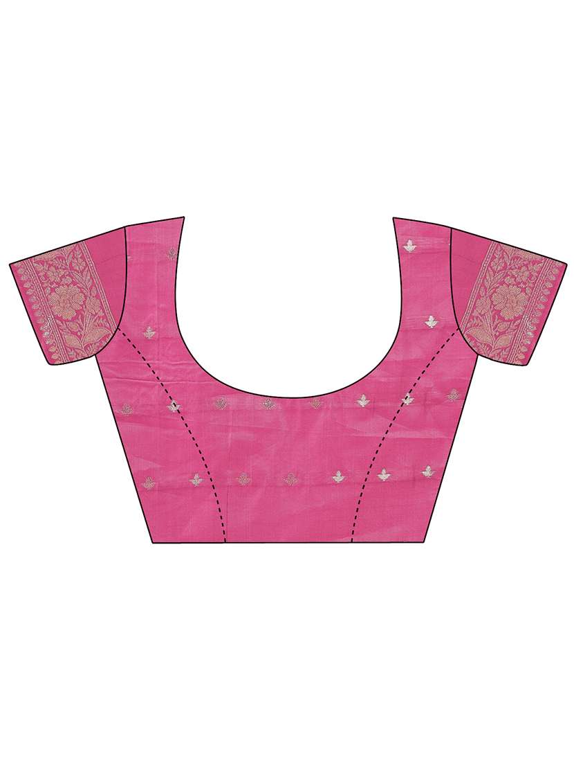 women self design bordered saree with blouse - 21970021 -  Standard Image - 5