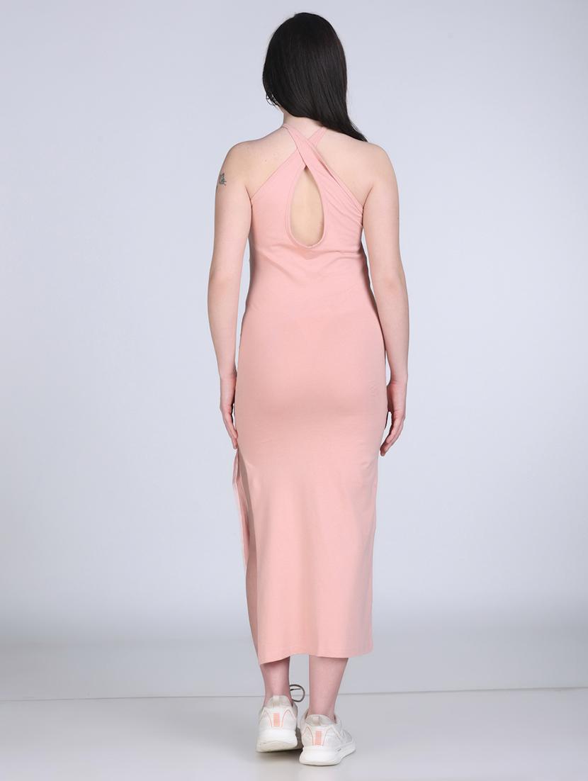 women striped shoulder strap bodycon dress - 21970029 - Standard Image - 3