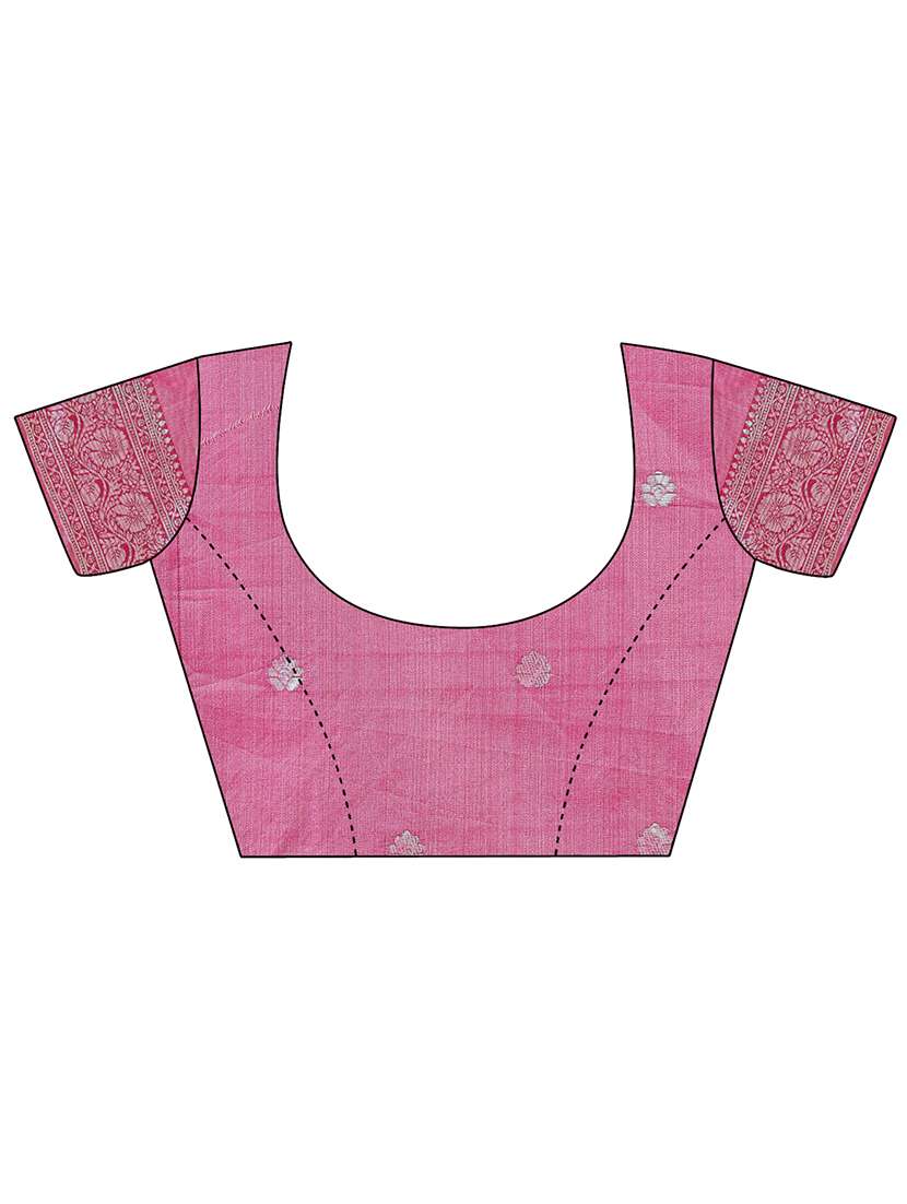 women checkered bordered saree with blouse - 21970117 -  Standard Image - 5