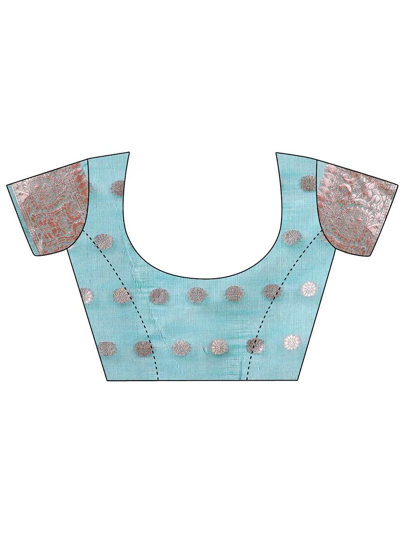 women self design bordered saree with blouse - 21970124 -  Standard Image - 5