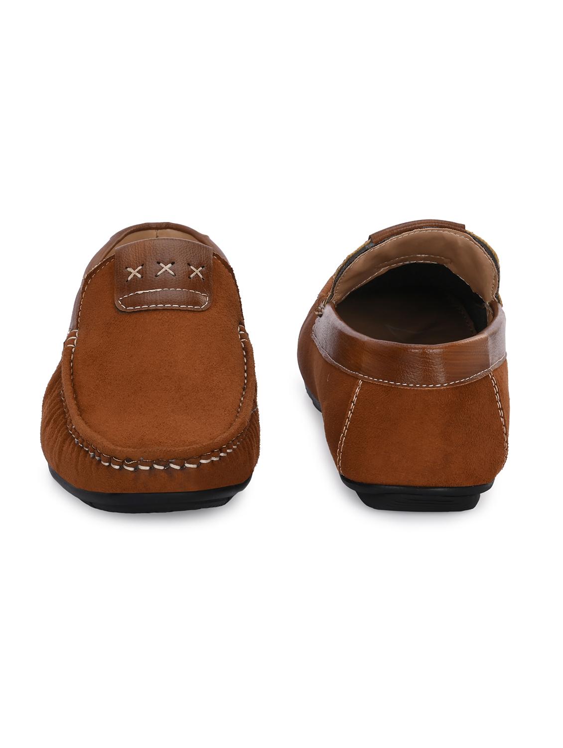 men solid slip on loafer - 21970205 - Standard Image - 3