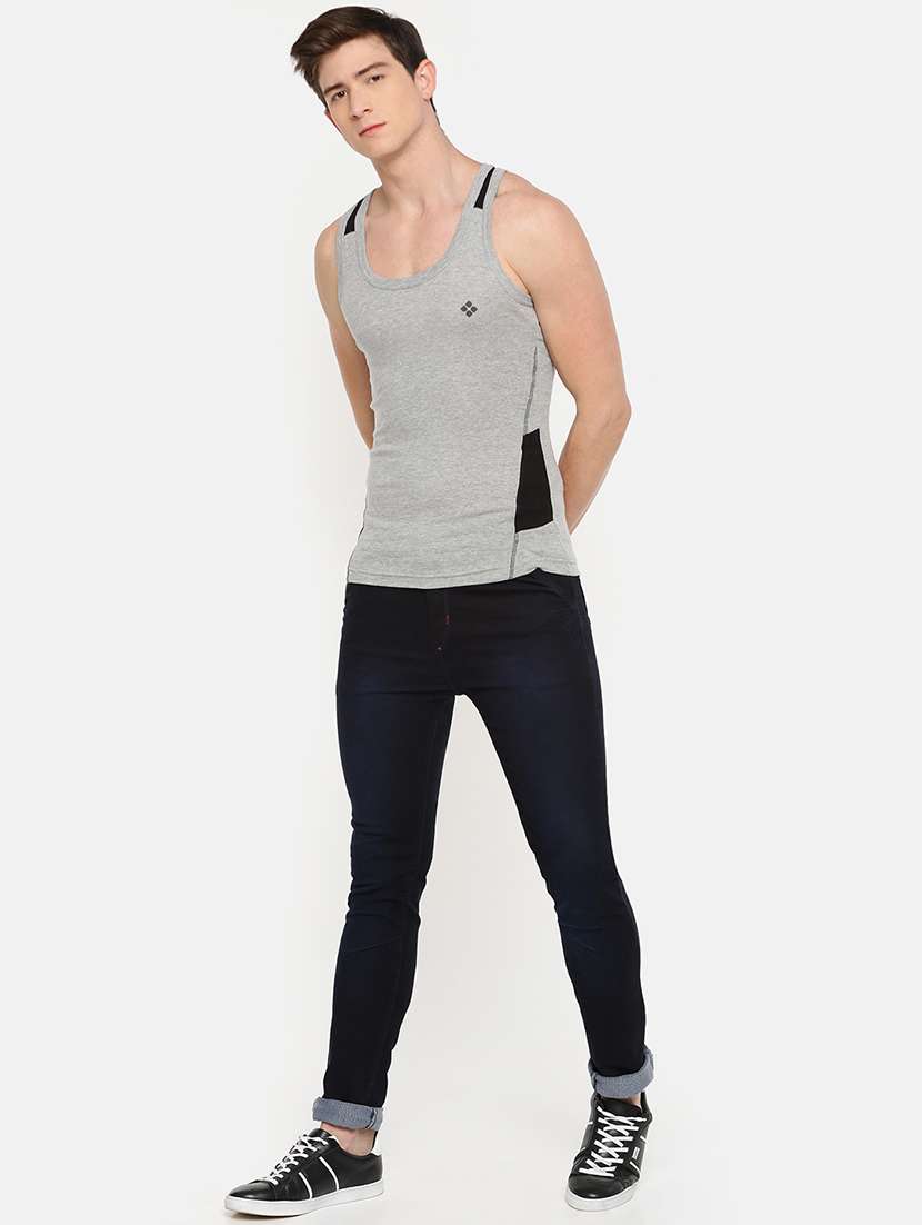 men pack of 3 color block scoop neck vest - 21970318 -  Standard Image - 3