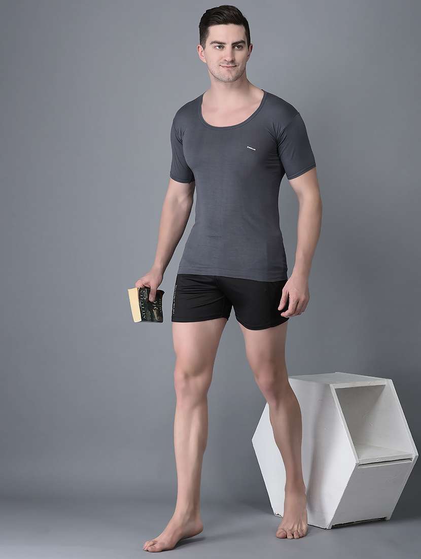 men pack of 10 solid scoop neck vest - 21970366 -  Standard Image - 3