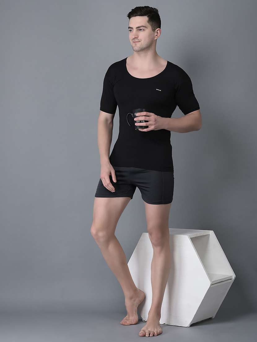 men pack of 3 solid scoop neck vest - 21970372 -  Standard Image - 3