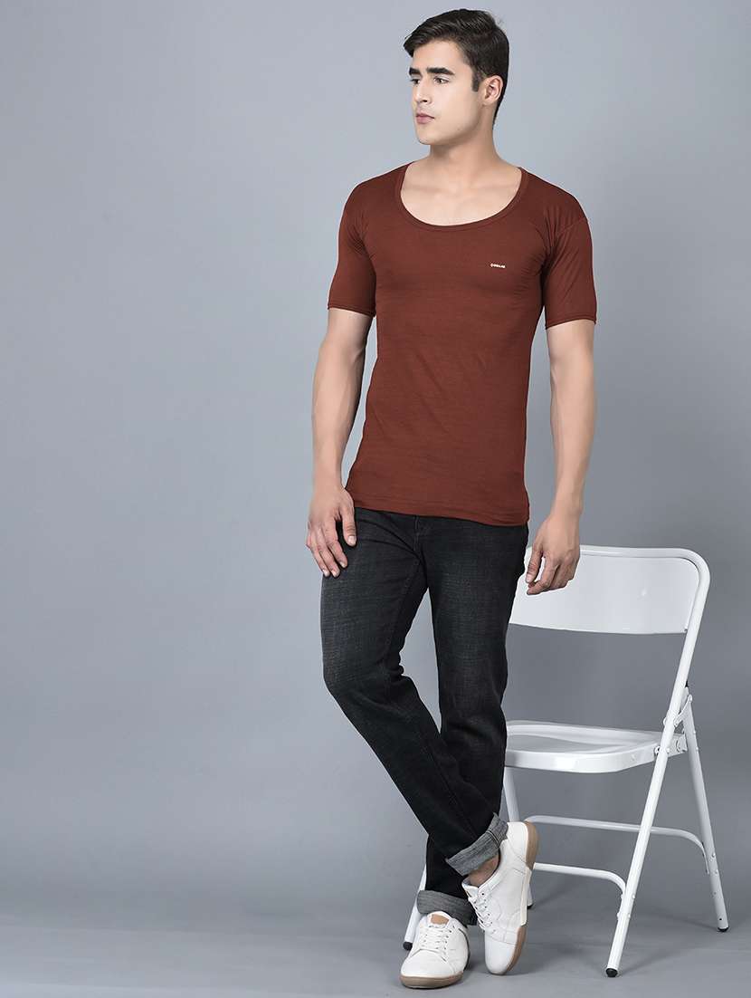 men pack of 3 solid scoop neck vest - 21970384 -  Standard Image - 3