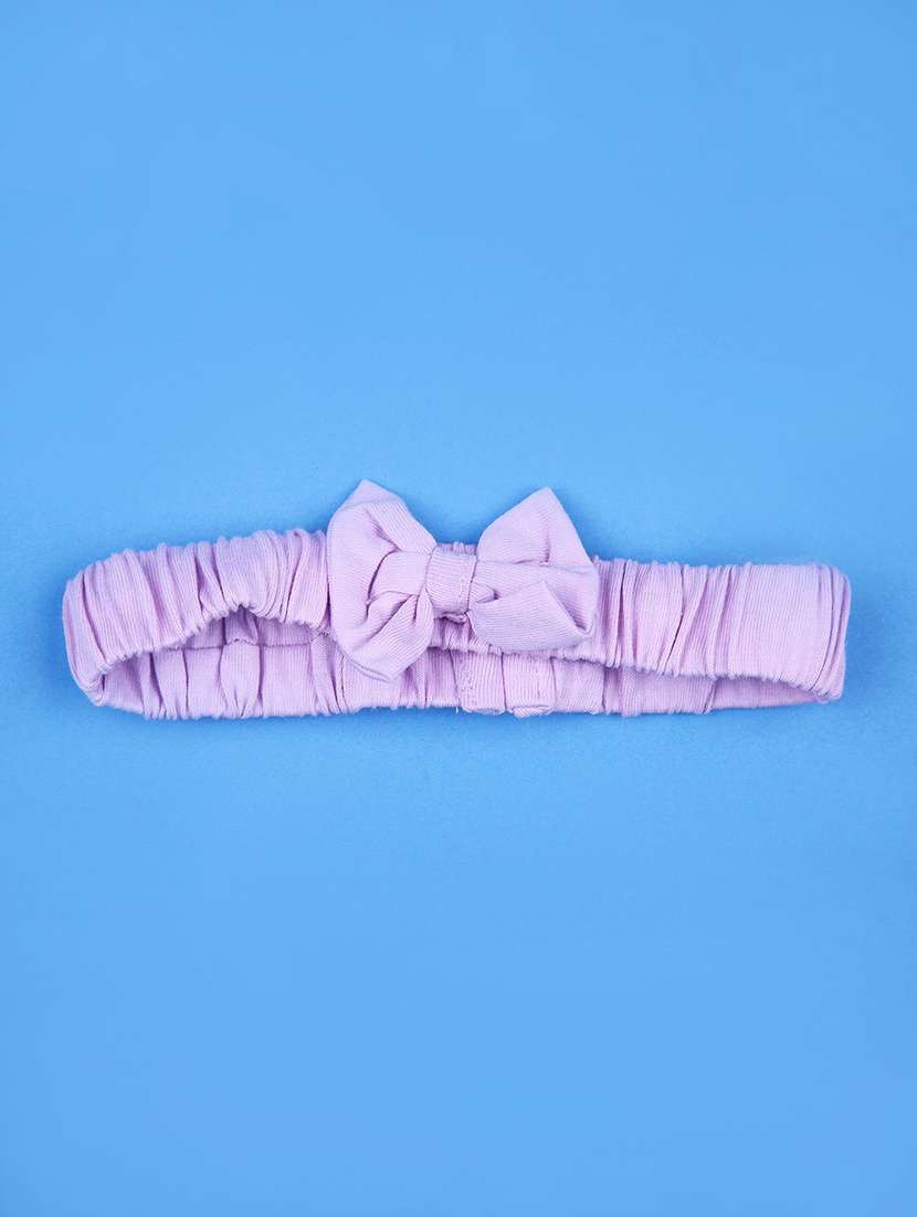 girls solid sleeveless flared frock with hairband - 21970480 -  Standard Image - 3