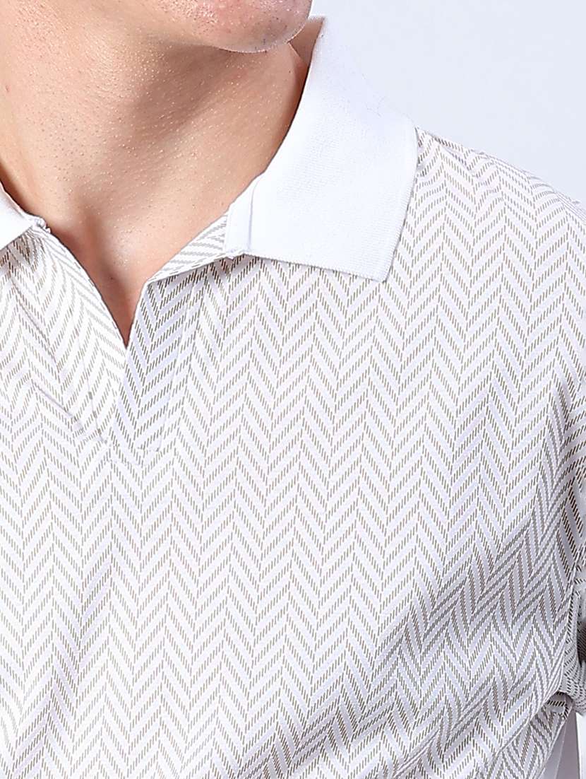 men printed short sleeve regular fit polo t-shirt - 21970489 -  Standard Image - 3