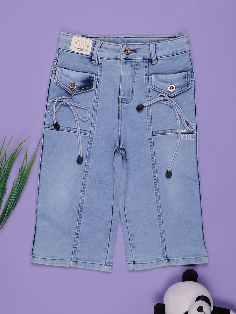 girls solid mid rise straight fit jean - 21970508 - Zoom Image - 0