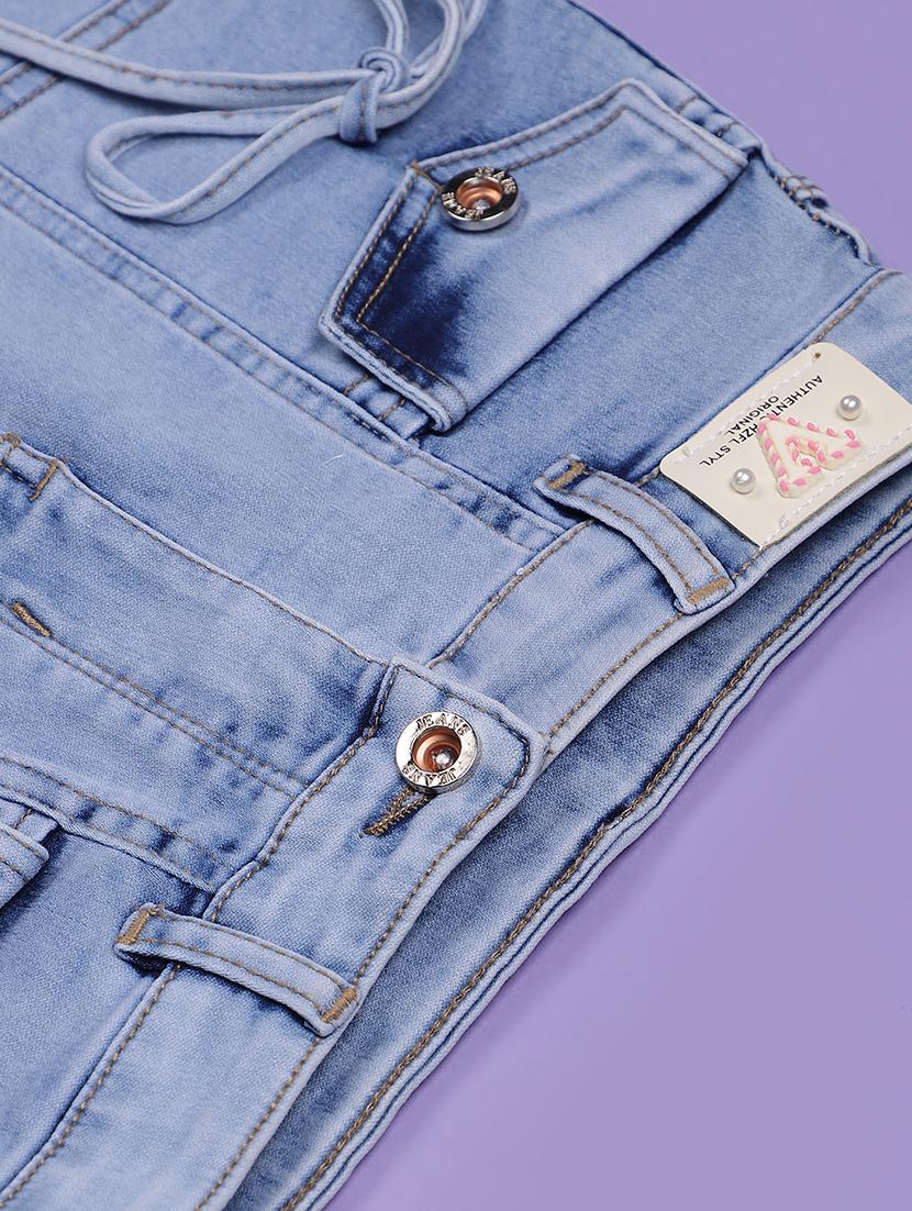 girls solid mid rise straight fit jean - 21970508 - Standard Image - 3