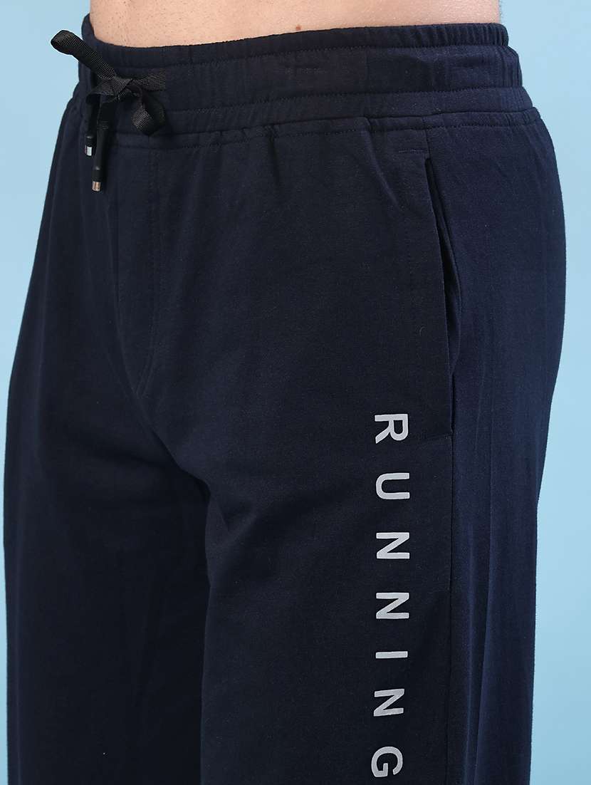 men solid mid rise full length track pant - 21970526 -  Standard Image - 5