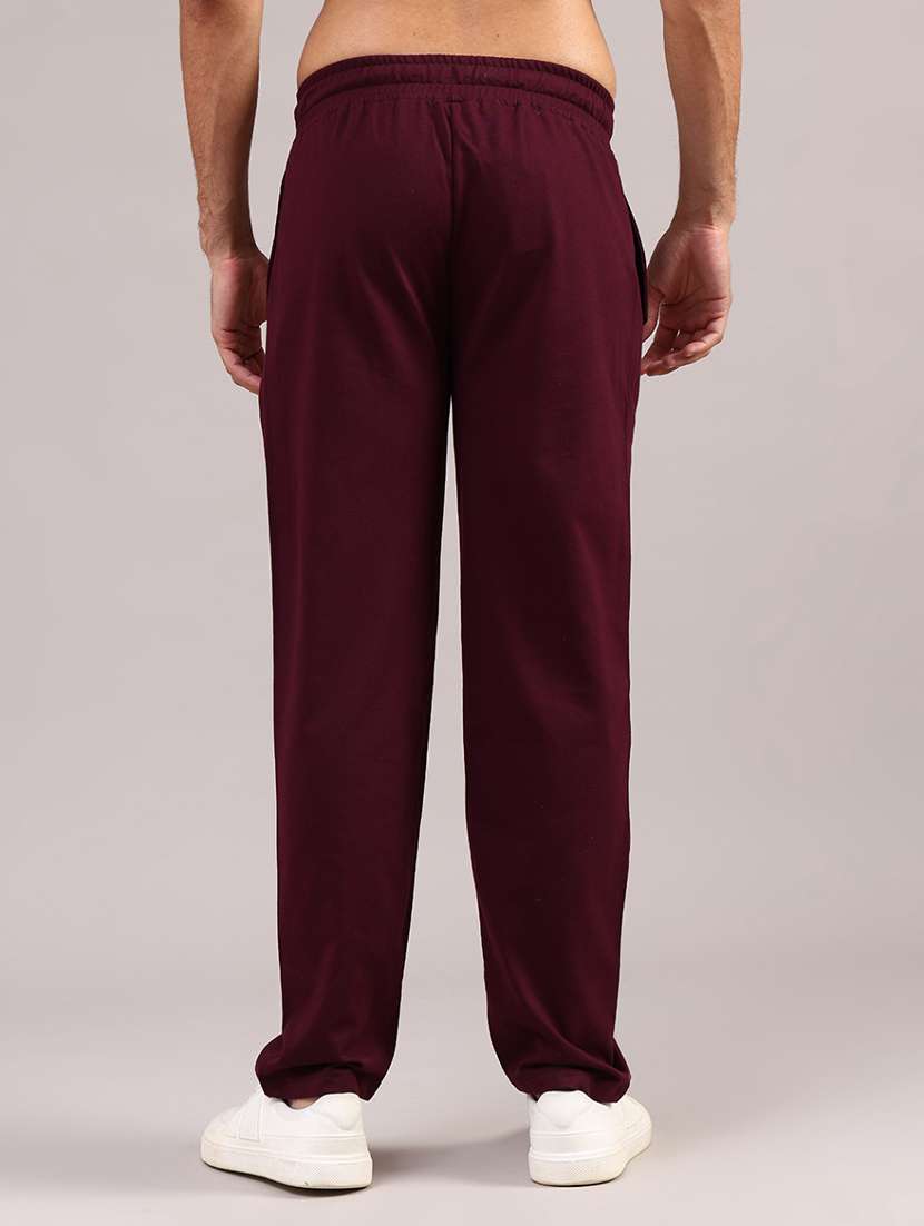 men solid mid rise full length track pant - 21970554 -  Standard Image - 3