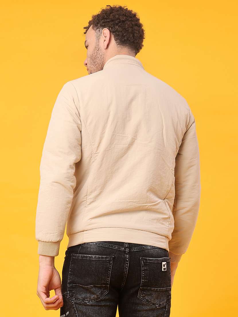 men solid long sleeve lightweight bomber jacket - 21970562 -  Standard Image - 3